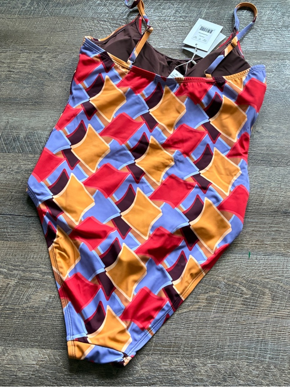 NWT Andie The Amalfi One Piece mod Geo print medium - Picture 6 of 6